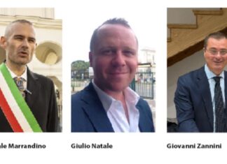 Il sindaco Marrandino, il su vice Natale e il consigliere regionale Zannini