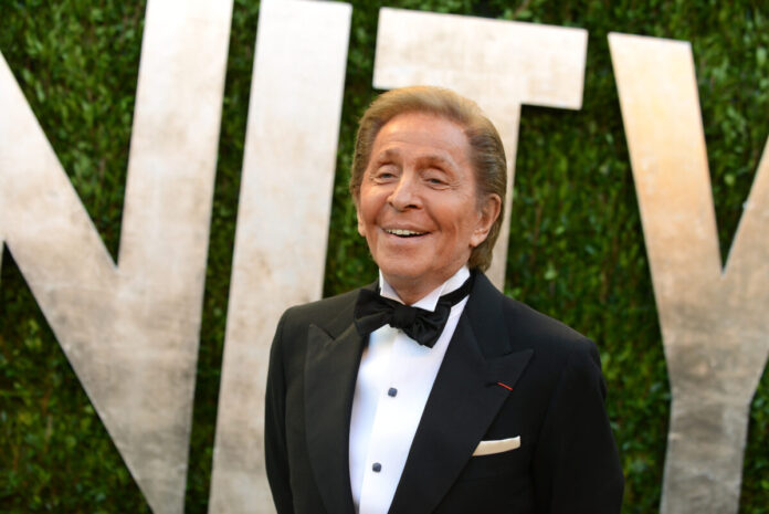 Valentino Garavani arrives al Vanity Fair Oscars Viewing and After Party 2013 (Photo by Jordan Strauss Invision AP)