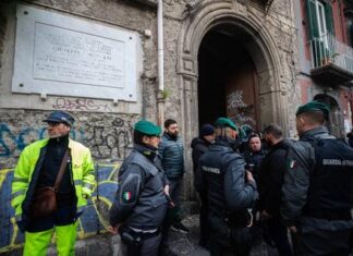 Sgombero di Palazzo Moscati