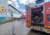 I vigili del fuoco di Caserta sul luogo dell'incidente