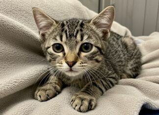 Pomezia: gattino ferito cerca una famiglia Adozione gattino