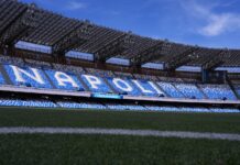 Diego Armando Maradona stadium during the Serie A EniLive soccer match between Napoli and Cagliari at the Naples Diego Armando Maradona stadium, Italy - Friday May 23, 2025 - Sport Soccer ( Photo by Alfredo Falcone/LaPresse )