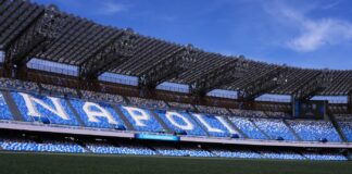 Diego Armando Maradona stadium during the Serie A EniLive soccer match between Napoli and Cagliari at the Naples Diego Armando Maradona stadium, Italy - Friday May 23, 2025 - Sport Soccer ( Photo by Alfredo Falcone/LaPresse )
