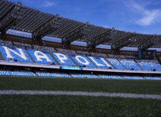 Diego Armando Maradona stadium during the Serie A EniLive soccer match between Napoli and Cagliari at the Naples Diego Armando Maradona stadium, Italy - Friday May 23, 2025 - Sport Soccer ( Photo by Alfredo Falcone/LaPresse )