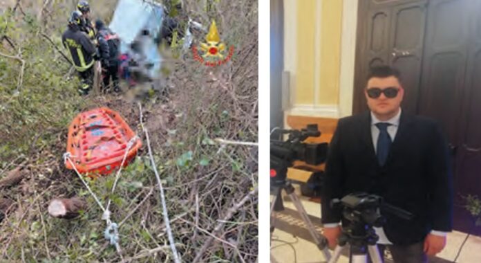 Il burrone dov'è morto Mario Marotta (foto a destra) Il burrone dov'è morto Mario Marotta (foto a destra)