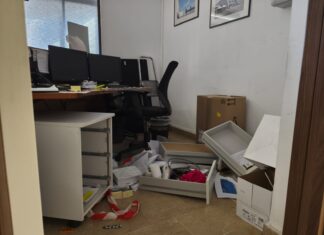 Consorzio Asi, raid e ufficio devastato