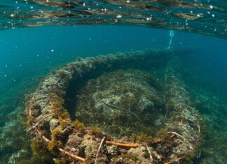 Ischia: rimossa enorme rete da pesca abbandonata Rete fantasma