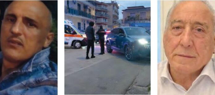 Armando Lupoli e il luogo dell’omicidio ad Arzano. A destra Castrese Palumbo di Marano