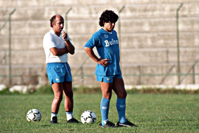 Ottavio Bianchi e Diego Armando Maradona