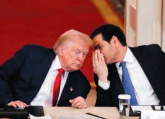 Gli Usa intensificano gli attacchi sull’Iran. E Teheran ora minaccia Trump Donald Trump e Mark Rubio (foto LaPresse)