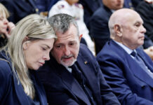 Repulisti nel Governo Meloni, lasciano Delmastro e Bartolozzi. A rischio anche la Santanchè Da sinistra Giusi Bartolozzi, Andrea Delmastro e Carlo Nordio, Roma, 2 dicembre 2025 (Foto Roberto Monaldo/LaPresse)