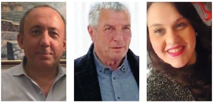 Stefano Cristiano, Francesco Di Vilio e Angela Iannotta