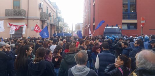 Protesta a Bagnoli