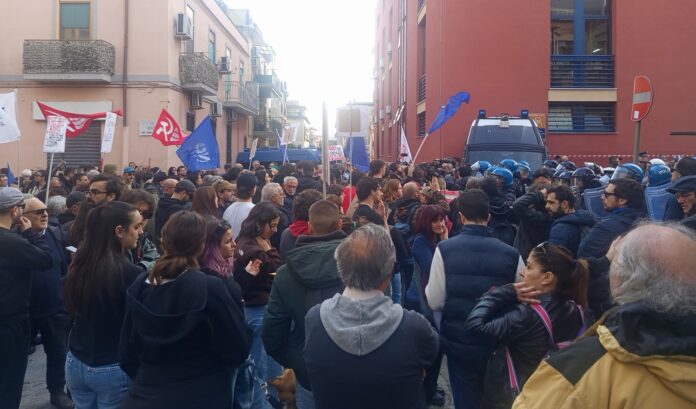 Protesta a Bagnoli