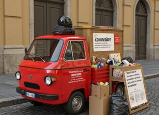Torino: l’Ape Car della solidarietà anti-spreco Solidarietà mobile