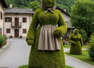 Cuneo: i pupazzi di paglia ripopolano un borgo Rinascita montana