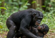 Congo: bonobo aggrediscono un cucciolo e lo uccidono Bonobo violenti
