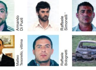 NOMI E FOTO. Ucciso e bruciato in auto: 3 arresti. Diffuse la voce sul baciamano di Cicciotto a Schiavone Arresti 21 aprile 2026