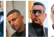 Arresti Clan Moccia, il ‘pizzo’ mascherato da ore di lavoro. La frase: “Se mi prendono, ho altri mille soldati” Giuseppe Castiello, Giovanni Del Prete, Michele Iorio e Salvatore Rosmarino