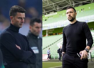 Napoli, De Laurentiis torna al futuro. Giochista, giovane e aziendalista: ecco l’anti-Conte Foto Spada/LaPresse 20 Novembre 2021 - Bergamo, Italia Sport, Calcio Atalanta vs Spezia - Campionato italiano di calcio Serie A TIM 2021/2022 - Stadio Gewis Nella foto:spall Thiago Motta (Spezia Calcio); Photo Spada/LaPresse November 20 , 2021 - Bergamo ,Italy Sport, Soccer Atalanta vs Spezia - Italian Serie A Football Championship 2021/2022 - Gewis Stadium In the photo: spall Thiago Motta (Spezia Calcio);