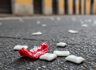 Gomme da masticare: un rifiuto plastico persistente Plastica masticabile