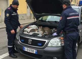 Stradella: salvati due gattini dal motore di un’auto Soccorso animali