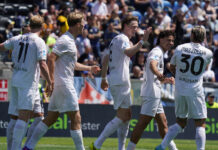 Napoli tra le grandi d’Europa. La vittoria a Pisa vale l’accesso alla Champions League Celebrities Napoli's Rasmus Hojlund scored the 0-3 goal...During the Serie A soccer match between Pisa and Napoli at the Cetilar Arena Romeo Anconetani Stadium in Pisa; Center West Italy;sunday May 17 2026 ; Sport Soccer(Photo By Alessandro La Rocca/ LaPresse)