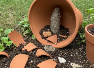 Giardinaggio: come dare nuova vita ai vasi rotti Riciclo creativo