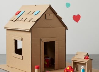Riciclo cartone: come creare casette per bambini Riciclo creativo