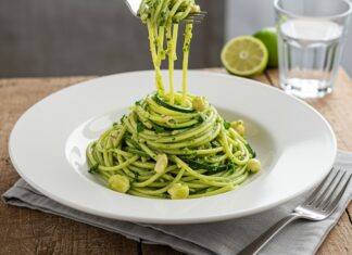 Spaghetti di zucchine: ricetta facile con pesto Spaghetti vegetali