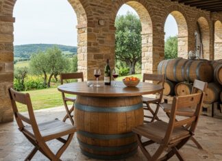 Botti di vino: come trasformarle in arredi unici Riciclo creativo