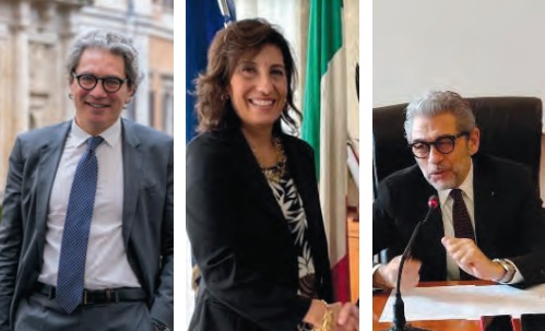 Agostino Santillo, il prefetto Lucia Volpe e il questore Andrea Grassi Agostino Santillo, il prefetto Lucia Volpe e il questore Andrea Grassi