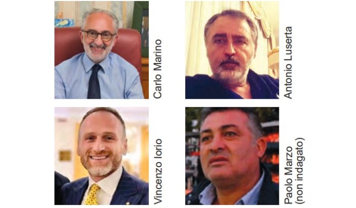 Carlo Marino, Antonio Luserta, Vincenzo Iorio e Paolo Marzo (non indagato)