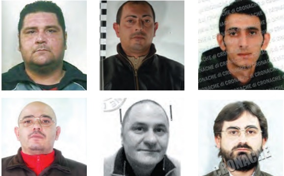 In alto da sinistra Francesco Argenziano, Andrea Menditti e Lorenzo Smeragliuolo. In basso da sinistra Fabrizio Menditti, Pasquale Apicella e Pasquale Corvino In alto da sinistra Francesco Argenziano, Andrea Menditti e Lorenzo Smeragliuolo. In basso da sinistra Fabrizio Menditti, Pasquale Apicella e Pasquale Corvino