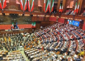 Cerimonia per la Costituente, Mattarella: la Carta è volto e anima della Repubblica Camera dei Deputati, palazzo Montecitorio, intervento del presidente Mattarella