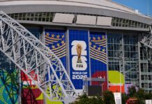 Iniziano i Mondiali, la febbre della vittoria sfida il caos geopolitico AT&T Stadium in Texas, dove sono in programma nove partite dei Mondiali di calcio