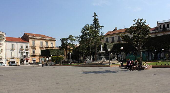 Piazza Mazzini a Santa Maria Capua Vetere