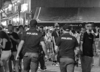 Movida violenta, rissa in via Ferrante. Tre giovani feriti alla testa, una ragazza incinta presa a calci Polizia in via Ferrante a Caserta