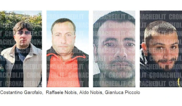 Da sinistra Costantino Garofalo, Raffaele Nobis, Aldo Nobis, Gianluca Piccolo