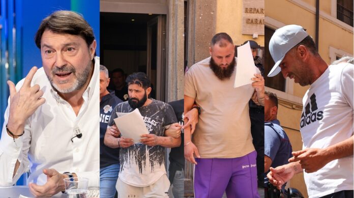 Sigfrido Ranucci (foto LaPresse), Antonio Passariello, Pellegrino D’Avino e Saverio Mutone. Ai domiciliari Marika De Filippi Sigfrido Ranucci (foto LaPresse), Antonio Passariello, Pellegrino D’Avino e Saverio Mutone. Ai domiciliari Marika De Filippi