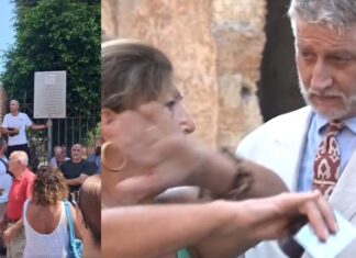 Pozzuoli, l’ira degli sfollati. Fischi e proteste all’arrivo del ministro Giuli: pensate solo alle pietre e non alle persone Proteste degli sfollati a Pozzuoli e il ministro Alessandro Giuli