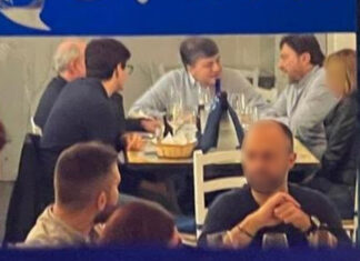 Attentato a Ranucci, arrestato Valter Lavitola Sigfrido Ranucci e Valter Lavitola fotografati in un ristorante