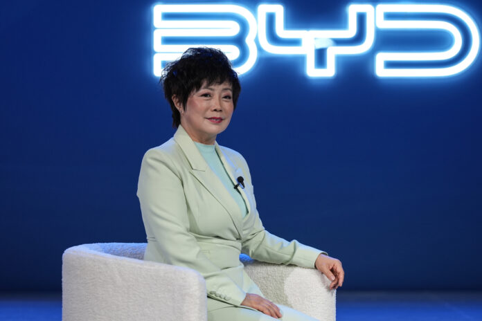 BYD ATTO 2 DM-i & Comfort Dynamic European Launch , Stella Li, BYD Executive Vice-President, November 19 2025, Barcelona (Spain) (photo Gian Mattia DAlberto/Lapresse)