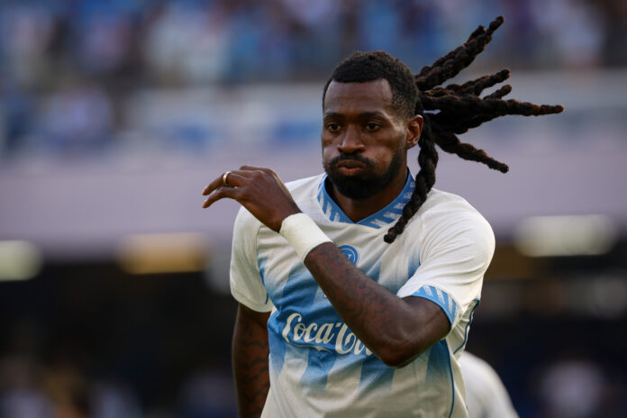 Il centrocampista del Napoli Frank Anguissa