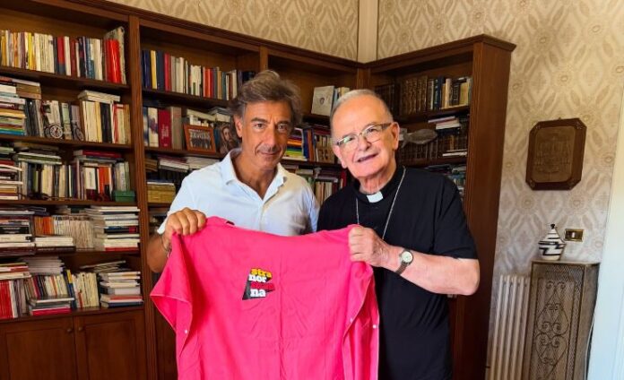 Giuseppe Andreozzi e il vescovo Angelo Spinillo
