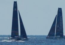 FOTO E VIDEO – America’s Cup, Luna Rossa già vola: Napoli accoglie le prime gare tra bellezza e cantieri