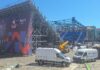 Eurovolley, operai al lavoro sotto il sole per l’Arena del Plebiscito ma Italia-Svezia va verso Eboli