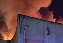 Napoli, incendio in un capannone a Poggioreale: le fiamme raggiungono un’altra azienda