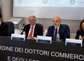 Napoli Nord, commercialisti e tribunale insieme per sostenere le imprese Da sinistra Villano, Mungo, Corbello e D'Angiolella