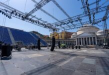Eurovolley, incubo meteo: Napoli rischia la beffa. L’arena al Plebiscito è pronta ma si va verso Eboli